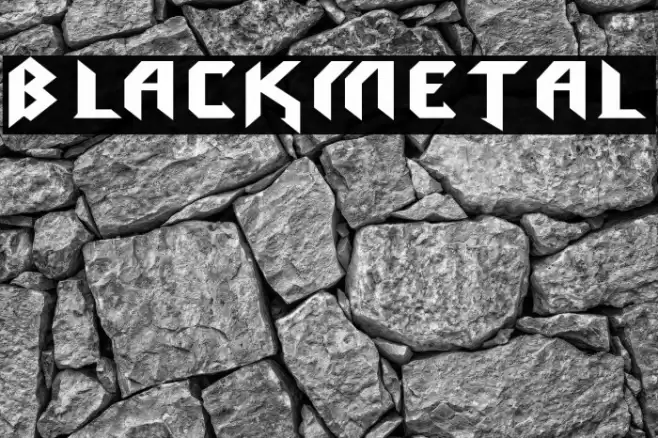 blackmetal Font examples