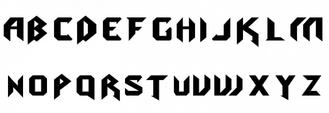 blackmetal Caratteri MINUSCOLO