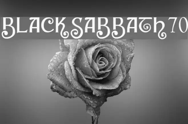 blacksabbath70 Font examples
