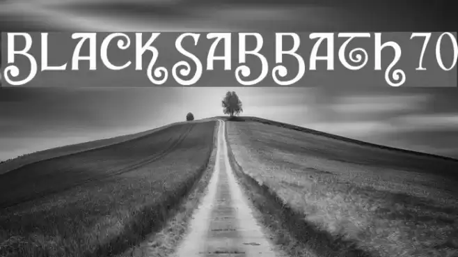 blacksabbath70 Font examples