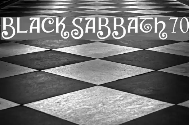 blacksabbath70 Font examples