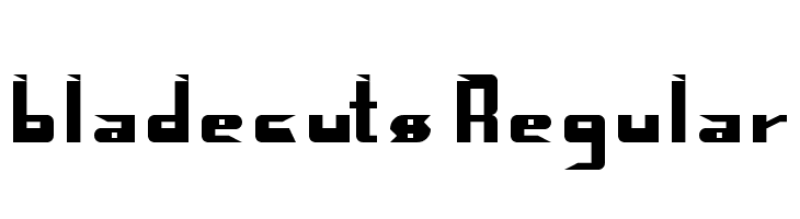 bladecuts Regular 字体