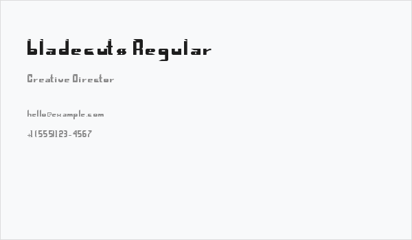 bladecuts Regular Business Card