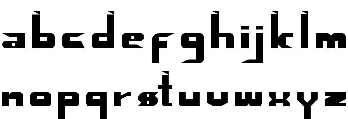 bladecuts Regular Font LOWERCASE