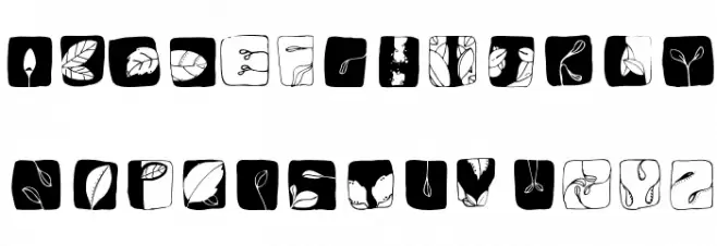 blaetter Font LOWERCASE