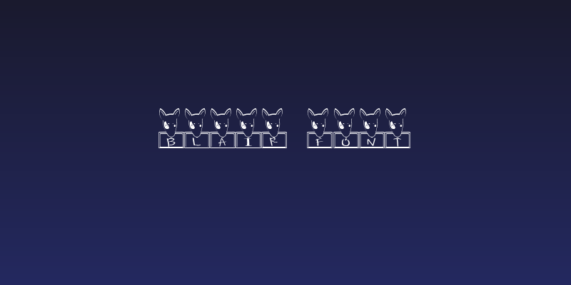 blair Font Social Header