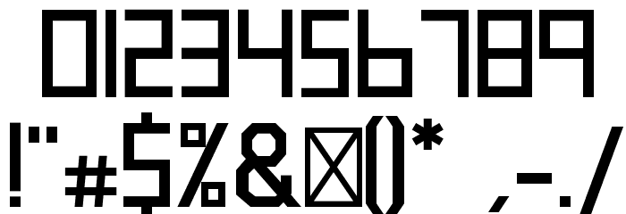 blank-Bold Font OTHER CHARS