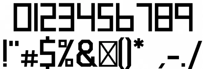 blank-Bold Font OTHER CHARS