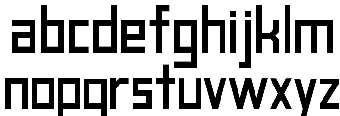 blank-Bold Font LOWERCASE