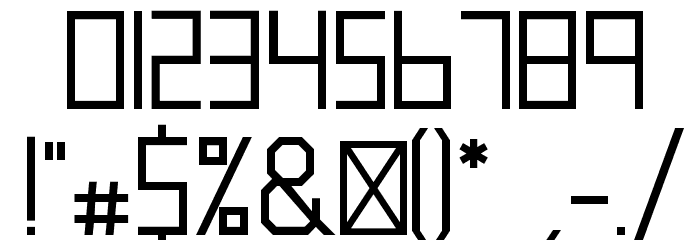 blank-Regular Font OTHER CHARS