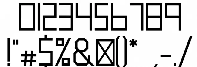 blank-Regular Font OTHER CHARS