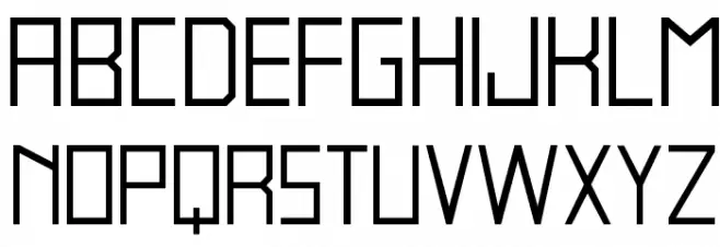 blank-Regular Font UPPERCASE