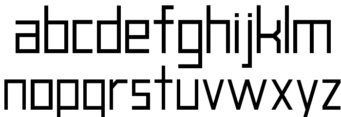 blank-Regular Font LOWERCASE
