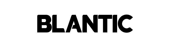 blantic  免费字体下载