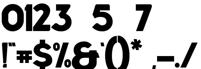 blantic Font OTHER CHARS