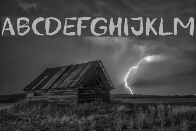 blemished Font examples