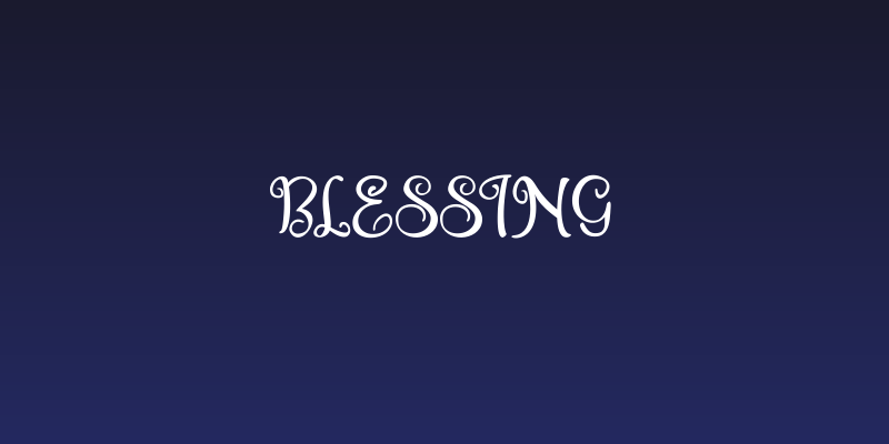 blessing Social Header