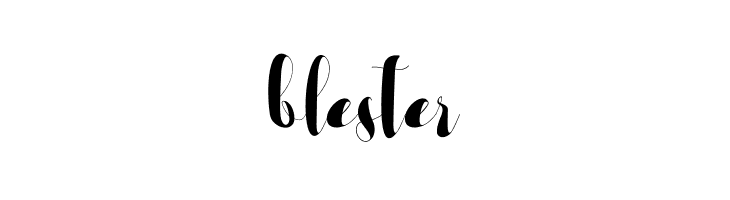 blester  Free Fonts Download