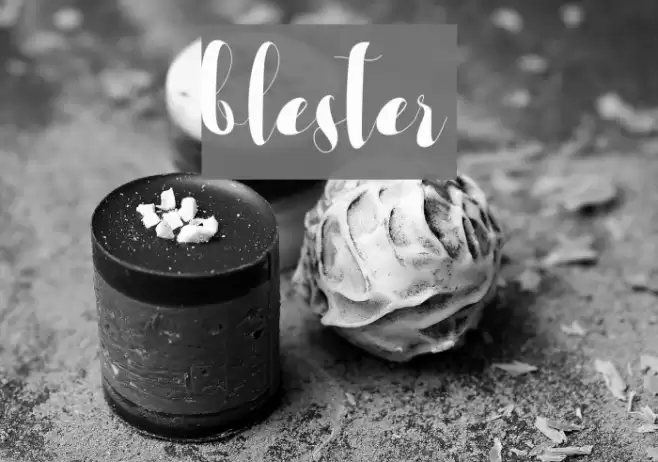 blester Font examples