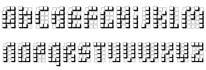 bleuck normal Font LOWERCASE