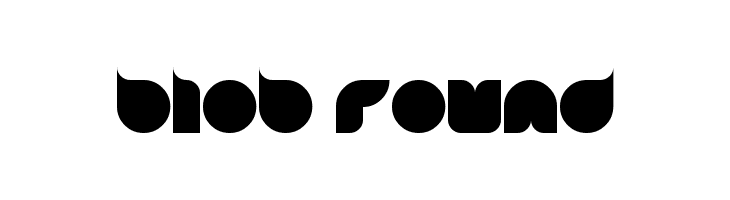 blob round Font