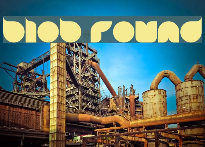 blob round Font examples