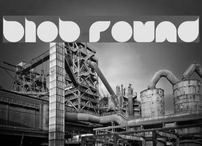 blob round Font examples