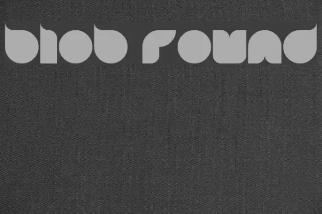 blob round Font examples