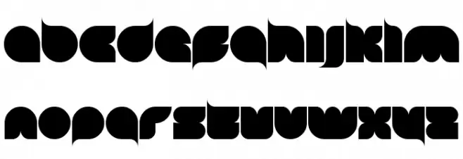 blob round Font LOWERCASE