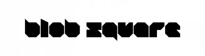 blob square  フリーフォントのダウンロード