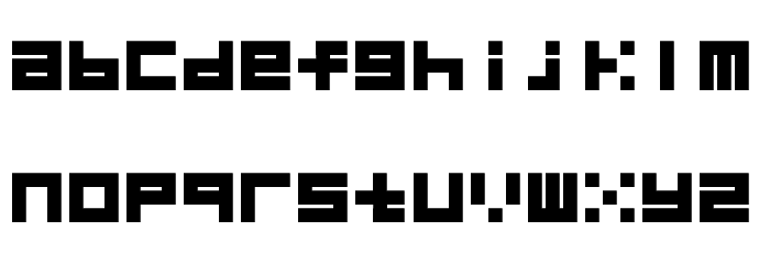 block_merged Font LOWERCASE