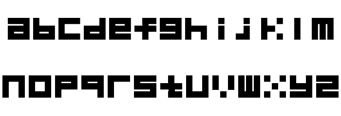 block_merged Font LOWERCASE
