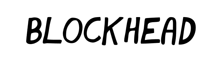blockhead  नि: शुल्क फ़ॉन्ट्स डाउनलोड