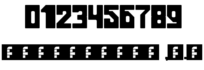 blocking Regular Font OTHER CHARS