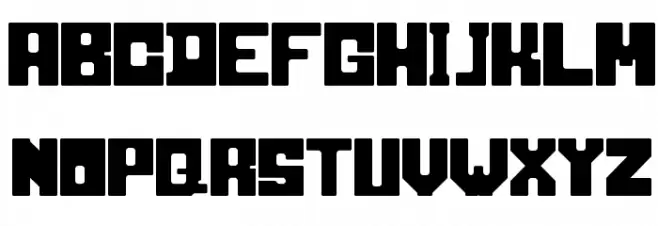 blocking Regular Шрифта ВЕРХНИЙ