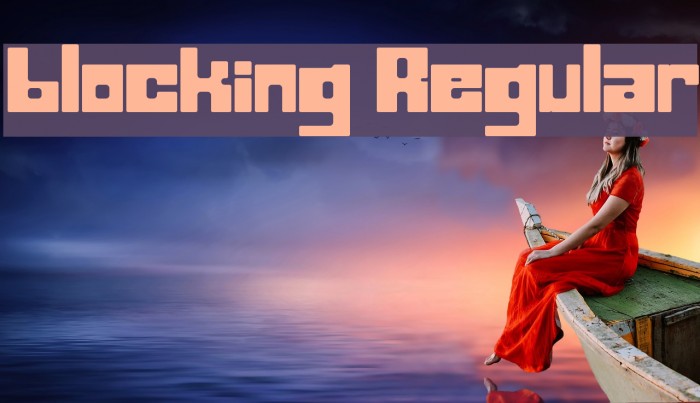 blocking Regular Font examples