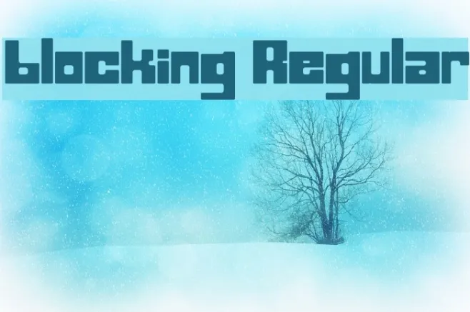 blocking Regular Example 2