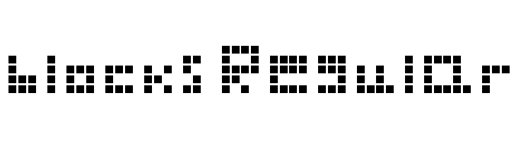 blocks Regular  フリーフォントのダウンロード
