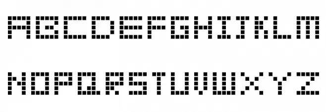 blocks Regular Schriftart Groß