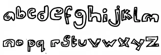 blocks extra Font LOWERCASE