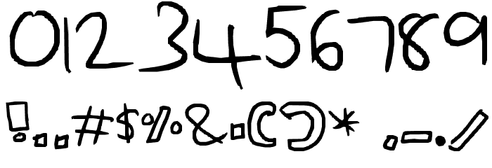 blocks Font OTHER CHARS