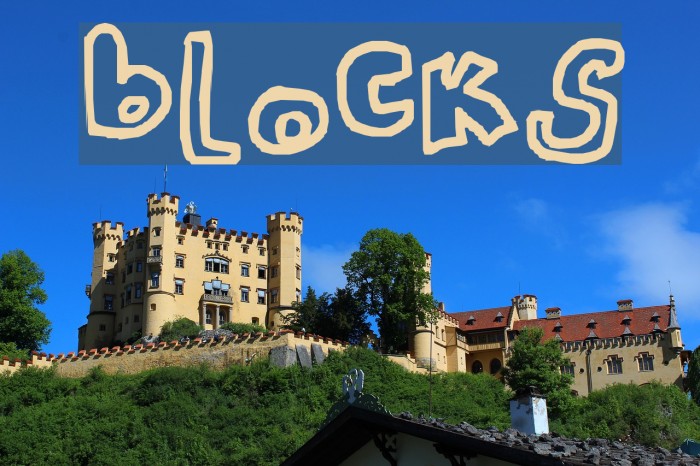 blocks Font examples