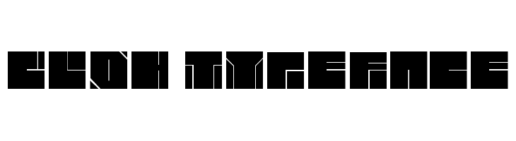 blok typeface Font