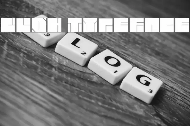 blok typeface フォント examples