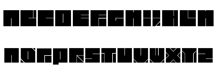 blok typeface Font LOWERCASE