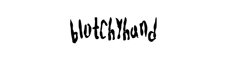 blotchyhand  フリーフォントのダウンロード