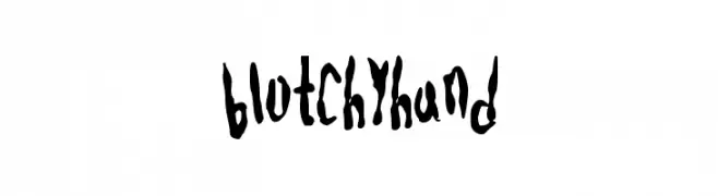 blotchyhand  les polices de caractères gratuit tlcharger