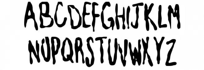 blotchyhand Schriftart Groß