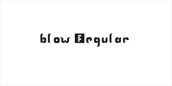 blow Regular Logo