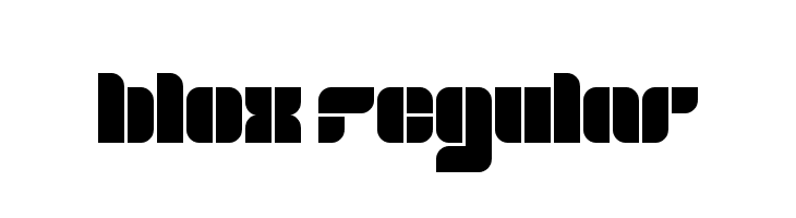 blox Regular  Frei Schriftart Herunterladen